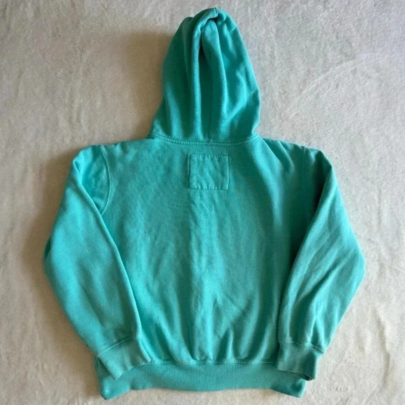 Vintage 2000s Y2K Universal Studios Turquoise Zip-Up Jacket with Hood - Picture 2 of 7